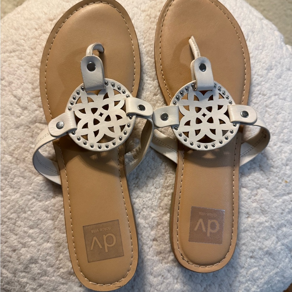 DV by Dolce Vita White Sandals